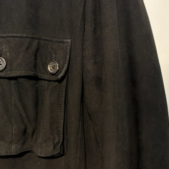 $950 Brooks Brothers Black Suede Field Jacket - Medium - Picture 15 of 16